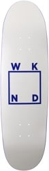 WKND Logo 9.0 Egg Shape Skateboard Deck - white/blue