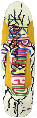 Krooked Gonz Baby Beamer 10.12 Skateboard Deck - yellow - view large