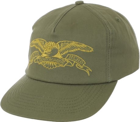 Anti-Hero Basic Eagle Snapback Hat - olive/yellow - view large