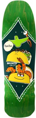 Krooked Barbee Shrimp Taco 9.3 Skateboard Deck - green - view large