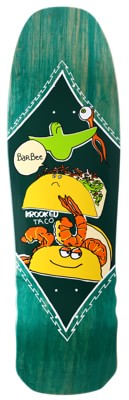 Krooked Barbee Shrimp Taco 9.3 Skateboard Deck - teal - view large