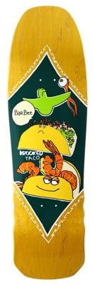 Krooked Barbee Shrimp Taco 9.3 Skateboard Deck - yellow - view large