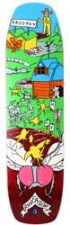 Krooked Manderson The Yard 8.5 Skateboard Deck - maroon