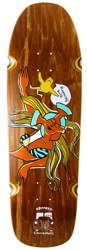 Krooked Sandoval Running Wild 9.81 Wheel Wells Skateboard Deck - brown