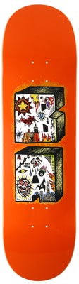 Anti-Hero Anderson Stacked 8.75 Skateboard Deck - orange - view large