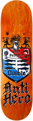 Anti-Hero Doobie Coat Of Arms 8.62 Skateboard Deck - orange - view large