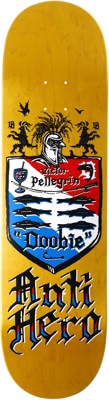 Anti-Hero Doobie Coat Of Arms 8.62 Skateboard Deck - yellow - view large