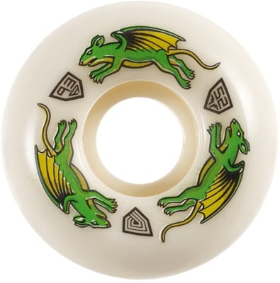 Powell Peralta Nano Rat Dragon Formula V5 Skateboard Wheels - white (93a) - view large