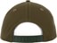 Frog Dino Logo 5-Panel Hat - olive - reverse