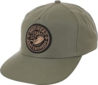 Anti-Hero Eagle Round Snapback Hat - moss/bronze/black