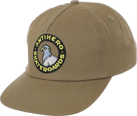 Anti-Hero Pigeon Round Snapback Hat - khaki - view large