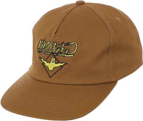 Krooked Bird Lightening Snapback Hat - tan - view large