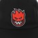 Spitfire Lil Bighead Fill Strapback Hat - black/red - front detail