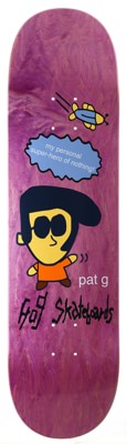 Frog Pat G Super Hero 8.25 Skateboard Deck - purple - view large