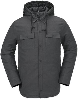 Volcom Insulated Riding Flannel Jacket - heather black - view large