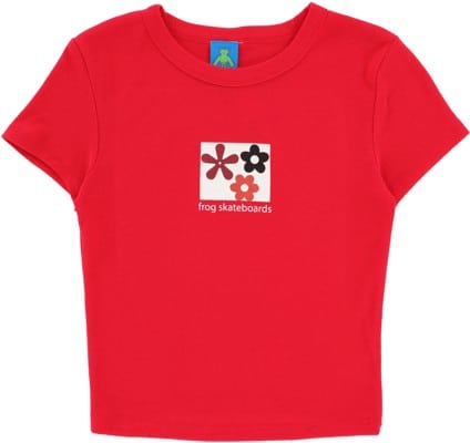 Frog Women's Flower Baby T-Shirt - red - view large