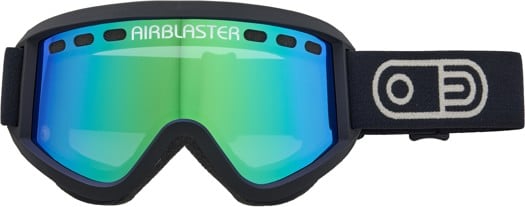 Airblaster Air Goggles - black matte/green air radium lens - view large