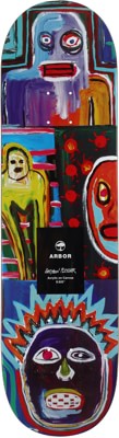 Arbor Greyson Collage 8.625 Skateboard Deck - view large