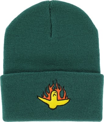 Krooked Fire Bird Beanie - dark green - view large