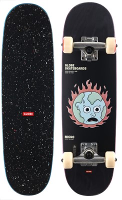 Globe Kids Softie 7.125 Soft Top Complete Skateboard - black/in flames - view large