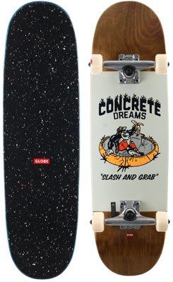 Globe Kids Softie 8.25 Soft Top Complete Skateboard - dark maple/concrete dreams - view large