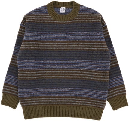 Polar Skate Co. George Sweater - blue green stripe - view large