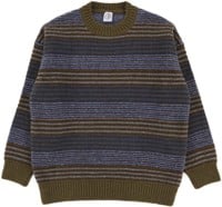 Polar Skate Co. George Sweater - blue green stripe