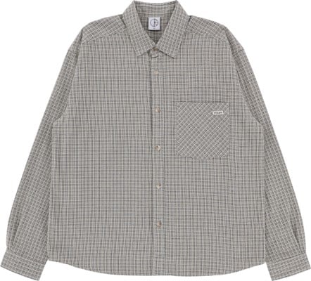 Polar Skate Co. Mitchell Flannel Shirt - creme check - view large