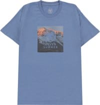 Never Summer Square Eagle Telluride T-Shirt - slate blue heather