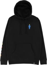 Girl Ghost Sleeve Hoodie - black