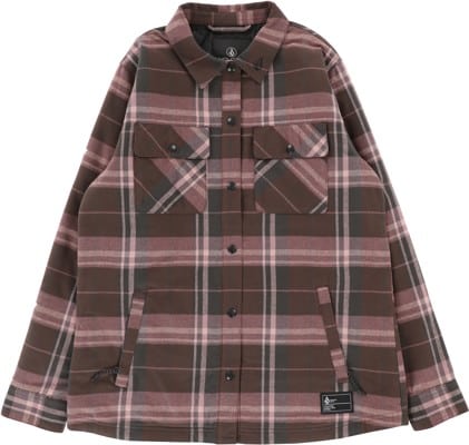 Volcom Women's Insulated Riding Flannel Jacket - dusty lavender - view large