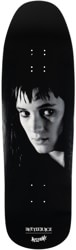 Welcome Beetlejuice Lydia 9.6 Gaia Shape Skateboard Deck - black/white dip