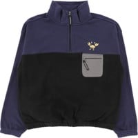 Sci-Fi Fantasy Crab Quarter Zip Sweatshirt - black