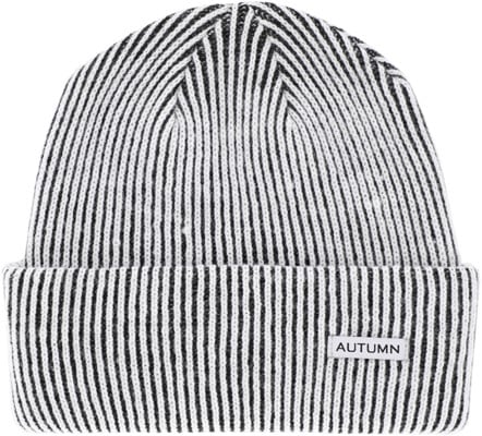 Autumn Cord Beanie - white black - view large