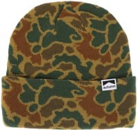 Autumn Duck Camo Beanie - fir