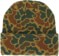 Autumn Duck Camo Beanie - fir - reverse