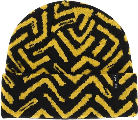 Autumn Geo Beanie - black/yellow - view large