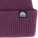 Autumn Simple Beanie - eggplant - front detail