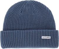 Autumn Waffle Beanie - dutch blue