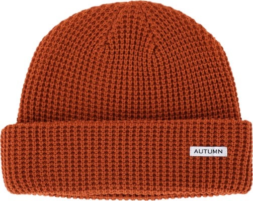 Autumn Waffle Beanie - rust - view large