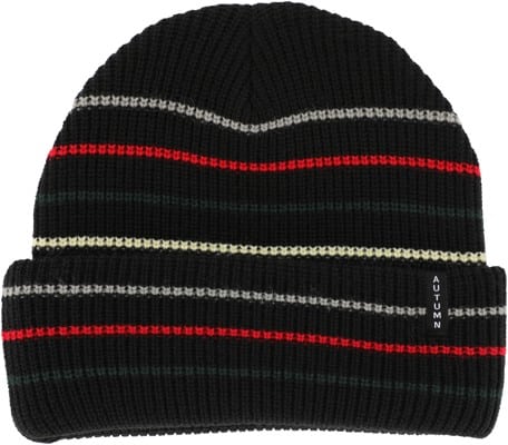 Autumn Multi Stripe Beanie - black v4 - view large