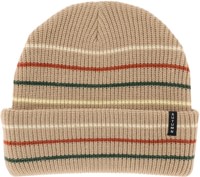 Autumn Multi Stripe Beanie - khaki