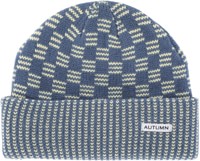 Autumn Squared Beanie - dutch blue yellow