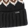 Coal Meadows Beanie - black/brown - front detail