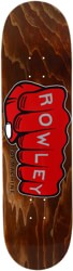 Toy Machine Geoff Rowley Fist 8.5 Skateboard Deck - red fist/brown