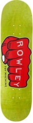 Toy Machine Geoff Rowley Fist 8.5 Skateboard Deck - red fist/green