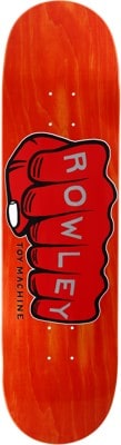 Toy Machine Geoff Rowley Fist 8.5 Skateboard Deck - red fist/orange - view large