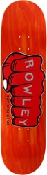 Toy Machine Geoff Rowley Fist 8.5 Skateboard Deck - red fist/orange