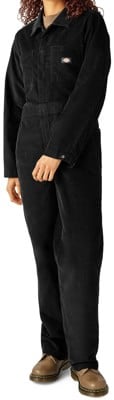 Dickies Women's Corduroy Coverall Pants - black - view large