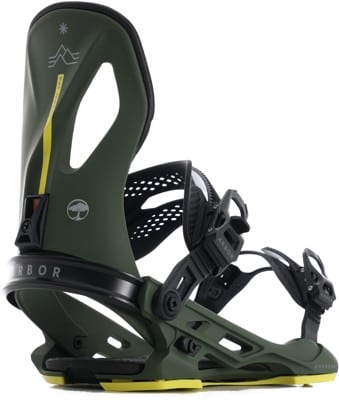 Arbor Cypress Snowboard Bindings 2025 - (pat moore) green/black - view large